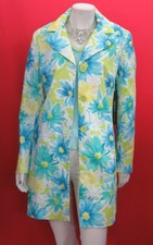 Pierre Cardin Citrus Bright "sunflower" Summer 97% Cotton Coat Uk12 Us10 Nwt