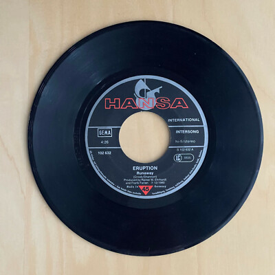 Schallplatte Eruption / Runaway / Good Good Feelin' / HANSA / Frank Farian /1980