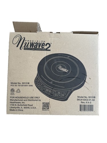 Table De Cuisson Induction Portable Nuwave PIC Flex (noir, 1500W, Neuve Sous Emballage)