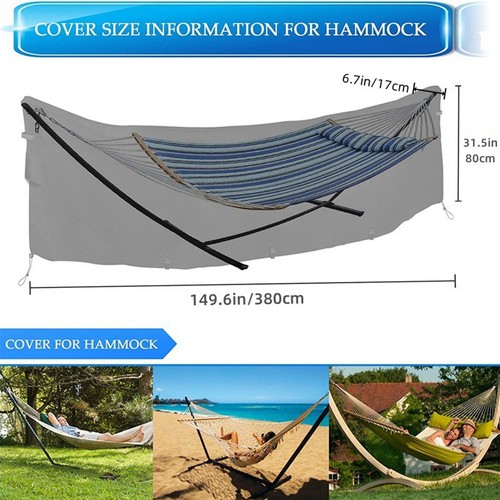 Hammock Cover 420D Oxford Heavy Duty Hammock Stand Cover Waterproof - Picture 6 of 7