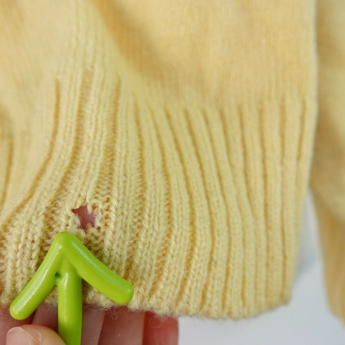 Vintage Sears Sweater Men L Wool Solid Basic Yellow Warm Preppy Cozy Retro - Picture 8 of 14