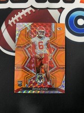 2022 Panini Mosaic #397 Bryan Cook Reactive Orange Mosaic Prizm Rookie Card. rookie card picture