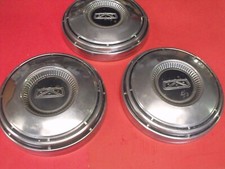 67-75 Ford Truck 12 Ton Ltd Galaxie 10.5 Dog Dish Stainless Hub Caps Qty 3