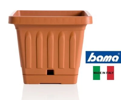 BAMA SPA VASO TERRA QUADRATO 30x30 BAMA PLASTICA RINFORZATA CASA GIARDINO 2025