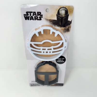 Star Wars The Mandalorian 2 Silicone Egg & Pancake Breakfast Molds B1