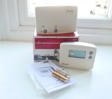 Danfoss TP5000-RF Si u0026 RX1 Programmable Room Thermostat Set - White  (087N791400) for sale online | eBay