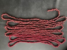 3 hebras de madera de arándano rojo guirnalda de árbol de Navidad de colección 25 pies en total