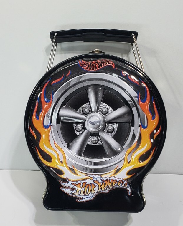 Hot Wheels Metal Lunch Box and Plastic Thermos with Additional HW Tin