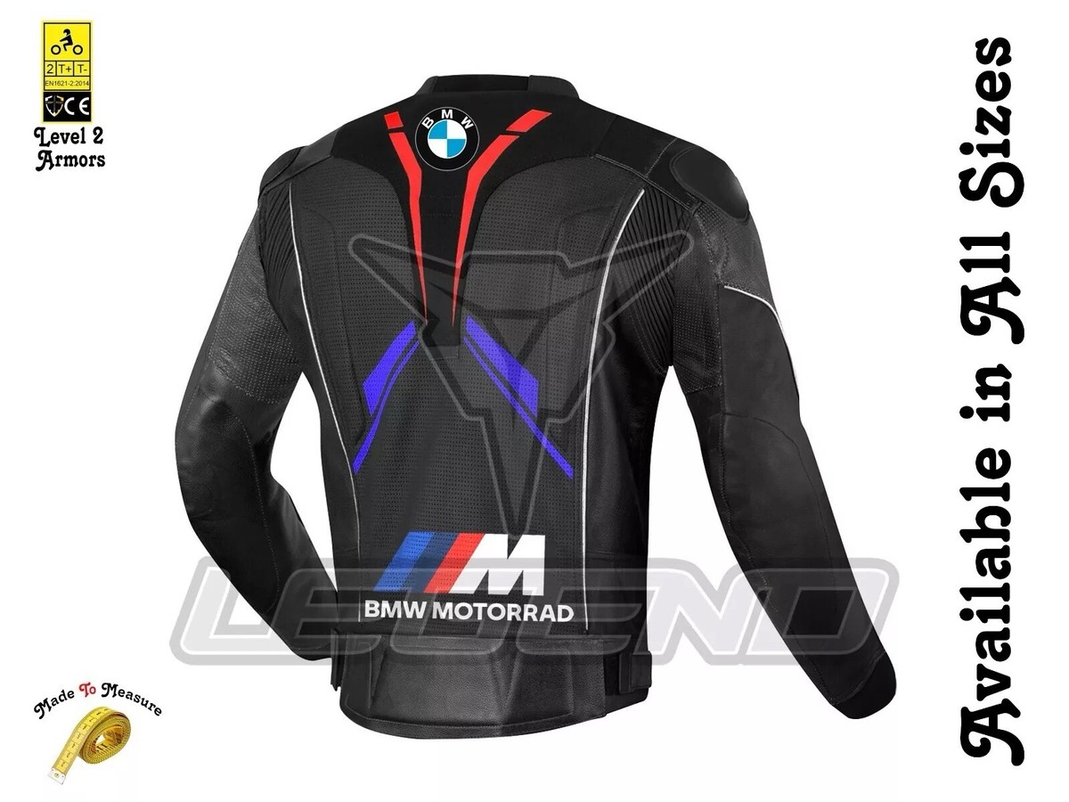 Custom Motorcycle Leather Jacket Premium Riding Jacket CE Armor For BMW  Riders