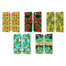 HEAD CASE DESIGNS TROPICAL PARADISE LEATHER BOOK CASE FOR APPLE iPOD TOUCH MP3