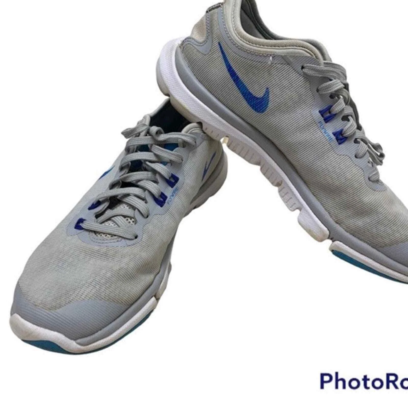 Chaussures d'entraînement de course Nike Flex Supreme TR 4 taille 7 (819027 002) gris clair bleu