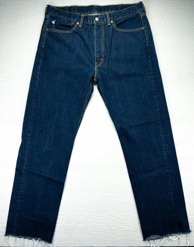 Levis 505 Regular Fit 38x34 Etikett Maße 38x33 rohe Bündchen tolle Farbe siehe Details - Bild 1 von 15