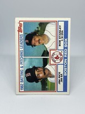 1983 Red Sox Checklist #381 Topps Jim Rice Bob Stanley Leaders Free Shipping
