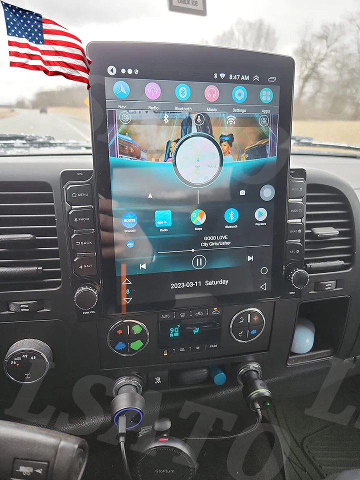 For Chevrolet Silverado 1500 2500 3500 2007-2014 Android 15 Carplay Radio GPS - Image 3 of 4