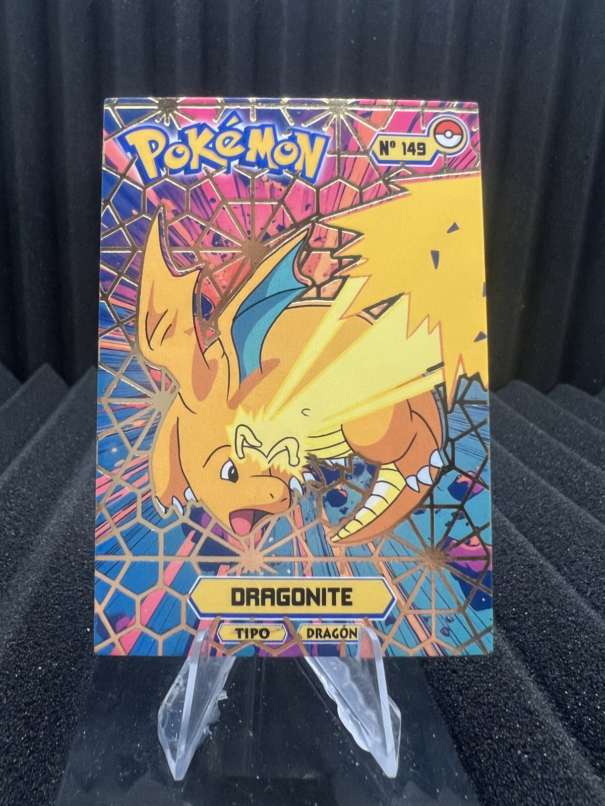 Dragonite #149 - Gold Holo - Card Tops Pokedex Database 2024 - Pokemon Card NM