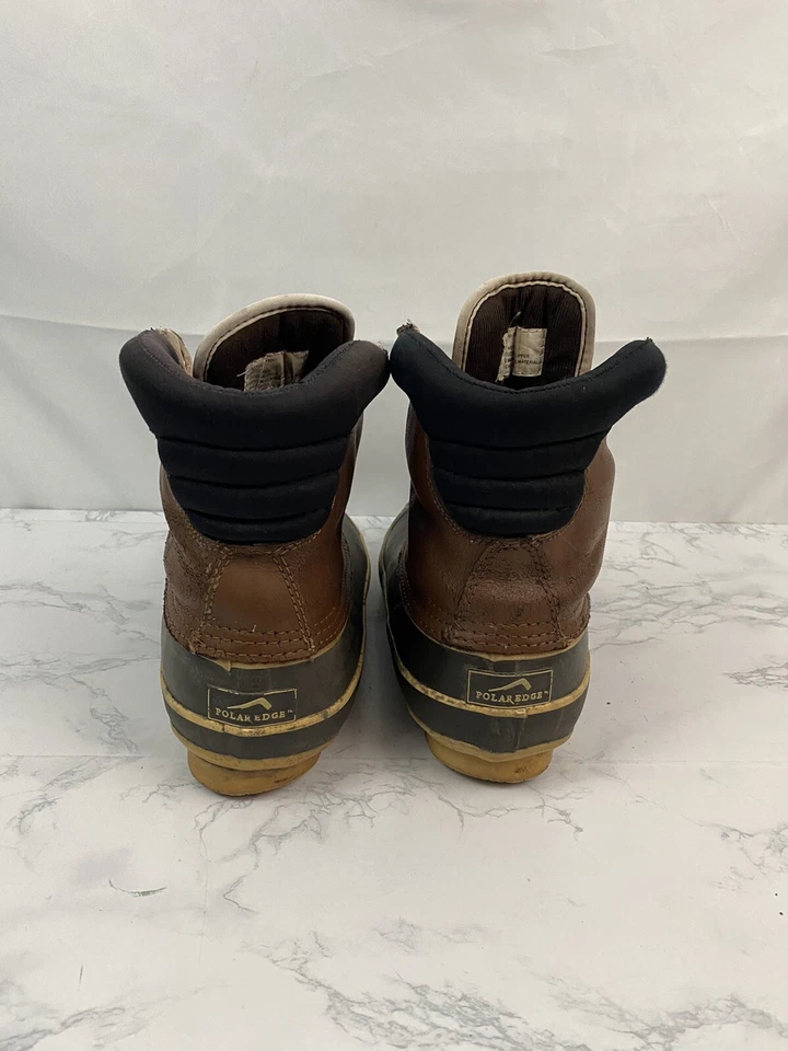 Polar Edge Duck Boots Mens 10 Thermolite Insulated Hunting Leather Rubber I1 - Image 4 of 4