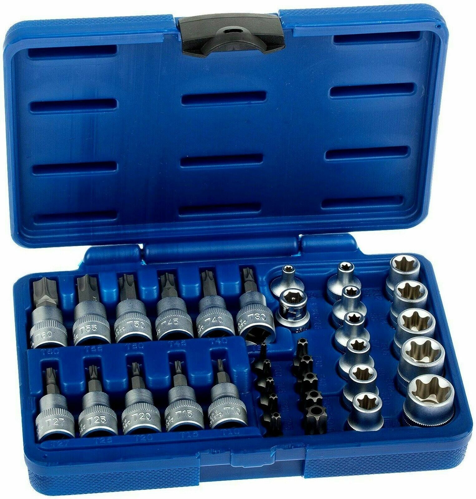 Set 34 Pezzi Chiavi a Bussola Torx Professionali - Kit Completo S2