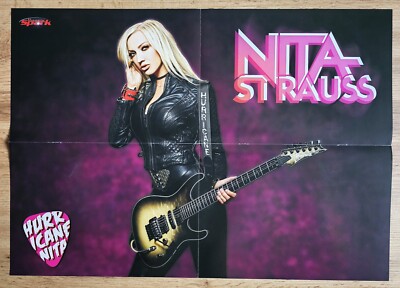 NITA STRAUSS - MEGA Poster von 2023 - A2 Format (55 x 40 cm) - WIE NEU!