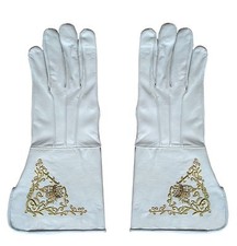 CAVALRY OFFICERS LEATHER GAUNTLETS, Size S, M, L, XL,XXL AMERICAN CIVIL WAR