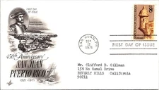 FDC 1971 SC #1437 Artcraft Cachet - San Juan PR - Single - J1837