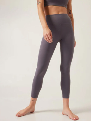 Athleta PLUS 1X Salutation Stash High Rise 7/8 Tight Leggings, Dusk Violet NWT