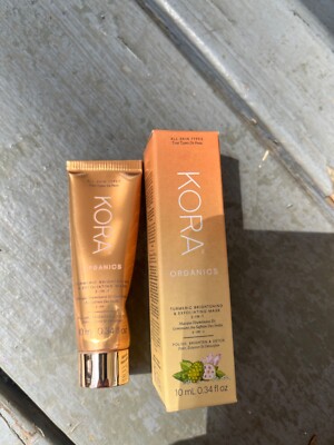KORA Organics 2-in-1 Turmeric Brightening & Exfoliating Mask 0.34oz NIB