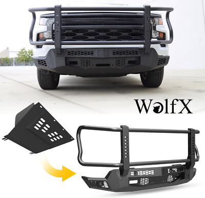 Off-Road Steel Front Bumper w/LED Pod Lights For 2022-2025 Chevy Silverado 1500
