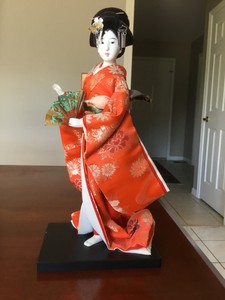 wooden geisha doll