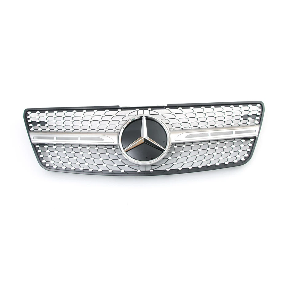 Front Grille For Mercedes Benz ML500 ML550 ML63 W164 Grill w/Star 2009 2010 2011 - Image 2 of 4