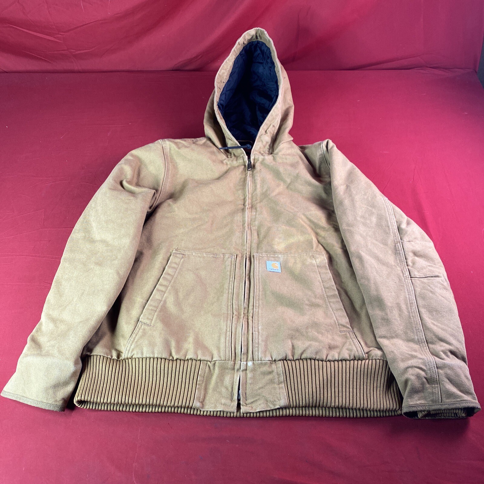 Carhartt Brown Farm Work Jacket for Men Size Large 104053-BRN