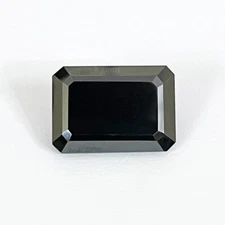 50 Ct Black Diamond Loose Emerald Cut Quality AAA Certified ! Jewelry Making