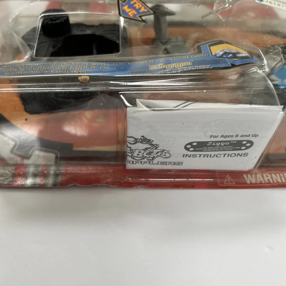 Figura 2001 Jakks Pacific Battle Bots Grip N Grapplers Ziggo nueva caja N Foto 4 de 4