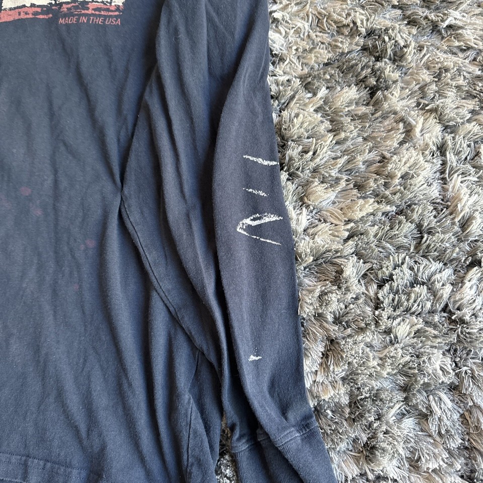 Carhartt Men’s Size XL Relaxed Fit Long Sleeve Dark Blue USA Pullover T