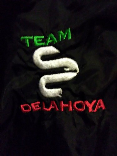 TEAM Oscar De La Hoya 1992 Vintage Men's Size XL Black Sweat Workout Pants B-133 - Picture 2 of 3