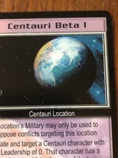 BABYLON 5 CCG CARD NEAR MINT CONDITION RARE CENTAURI BETA I THE SHADOWS UNPLAYED