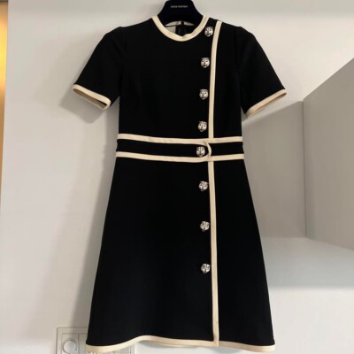 RARE* GUCCI Tiger Button Mini Dress In Black Size XXS | eBay RARE* GUCCI Tiger Button Mini Dress In Black Size XXS | eBay