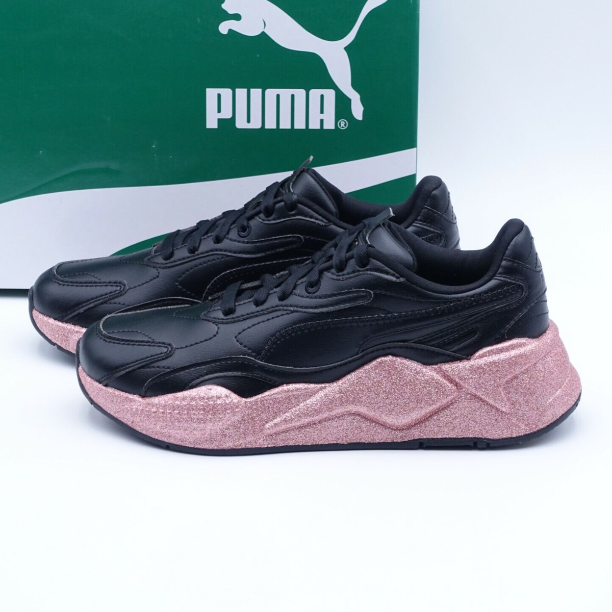 PUMA レディース PUMA Women's RS-X³ Glitz Glitter Leather Sneakers 372647-02