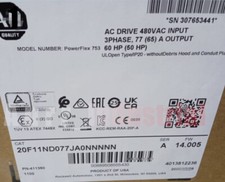 New AB 20F11ND077JA0NNNNN Allen-Bradley PowerFlex 753 77A AC Drive Sealed In Box