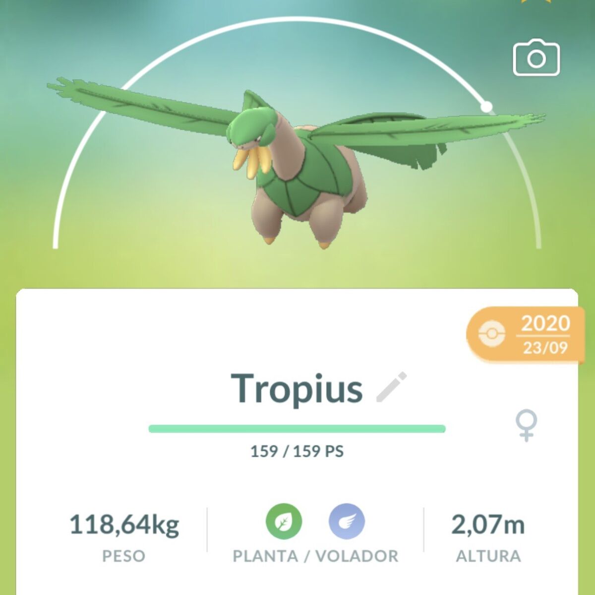 Pokemon Go Tropius Pokedex 357. Pokemon Go Regional Pokemon Go Regional