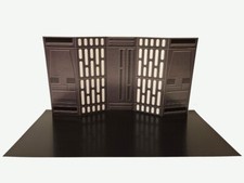 3.75" Death Star Hallway Diorama Wall w Floor Star Wars Hasbro Kenner Ships Free