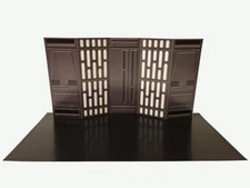 3.75" Death Star Hallway Diorama Wall w Floor Star Wars Hasbro Kenner Ships Free