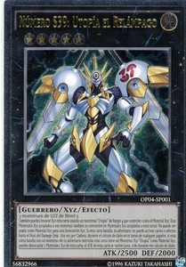 Yugioh Card OP04-EN001 NM Ultimate Rare Number S39: Utopia the Lightning
