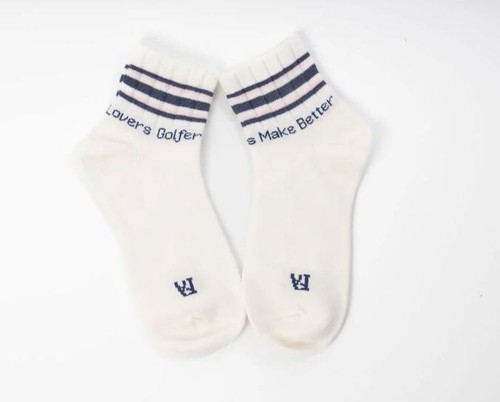 Fore All "Trisha" Golf Socks White/Green 3-Pack Bundle Lot One Size NEW! - 第 3/3 張圖片
