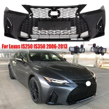 Fits 2006-2013 Lexus IS IS250 IS350 Conversion to 21+ F-Sport Front Bumper Kit
