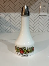 Gemco USA for Corning Spice of Life Oil Cruet L'Huile Script Excellent