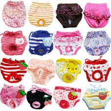 Female Pet Dog Puppy Physiological Pants Sanitary Nappy Diaper Shorts Underwear✔