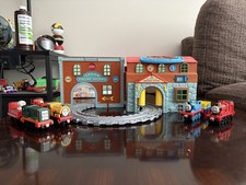 Take Along Thomas and Friends Sodor Engine Works Lot of 8 Engines and Cars