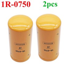 2X Fuel Filter Remote Mount Base 1/2" NPT Diesel For CAT 1R 0750 1R-0750 Filters