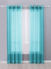 Grommet Sheer Lightweight Elegant Window Curtains 63"  84"
