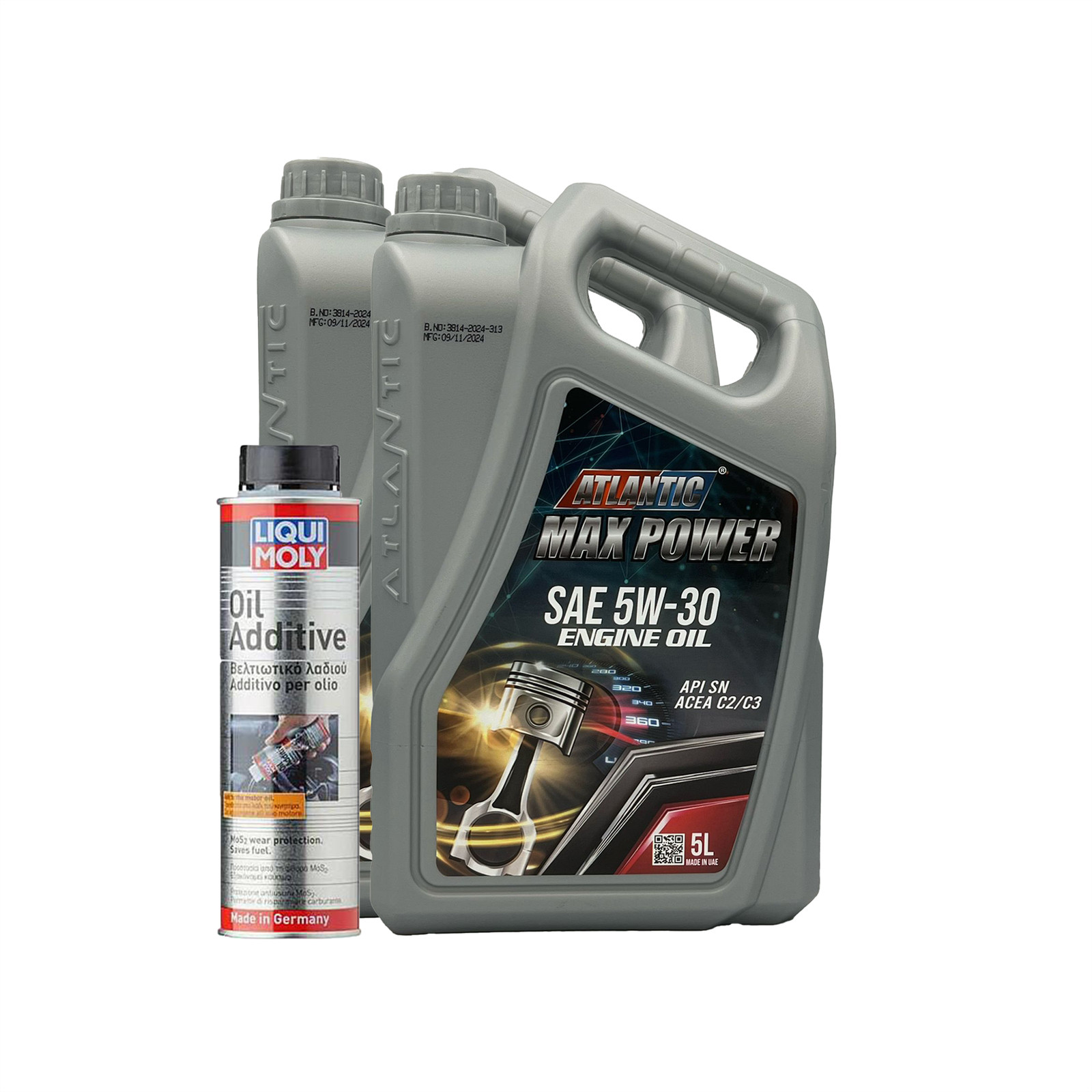 5w30 Fully Synthetic Engine Oil API SN Acea C2/C3 Dexos 2 10L + Oil Treatment